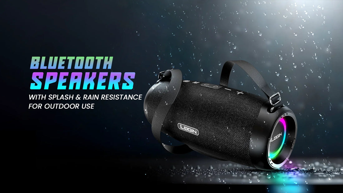 Bluetooth Speakers with Splash & Rain Resistance for Outdoor Use