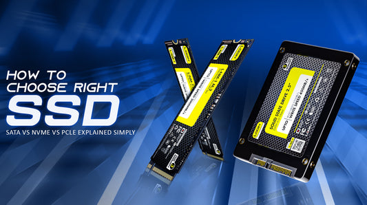 How to Choose the Right SSD: SATA vs NVMe vs PCIe Explained Simply