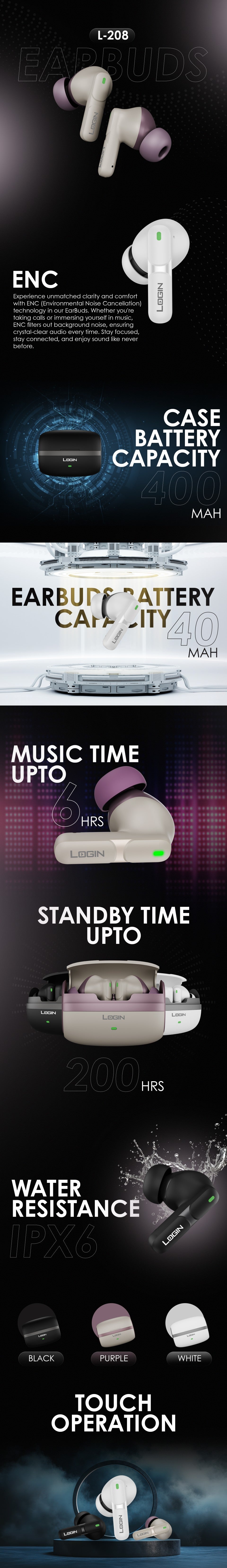 L-208 Earbuds