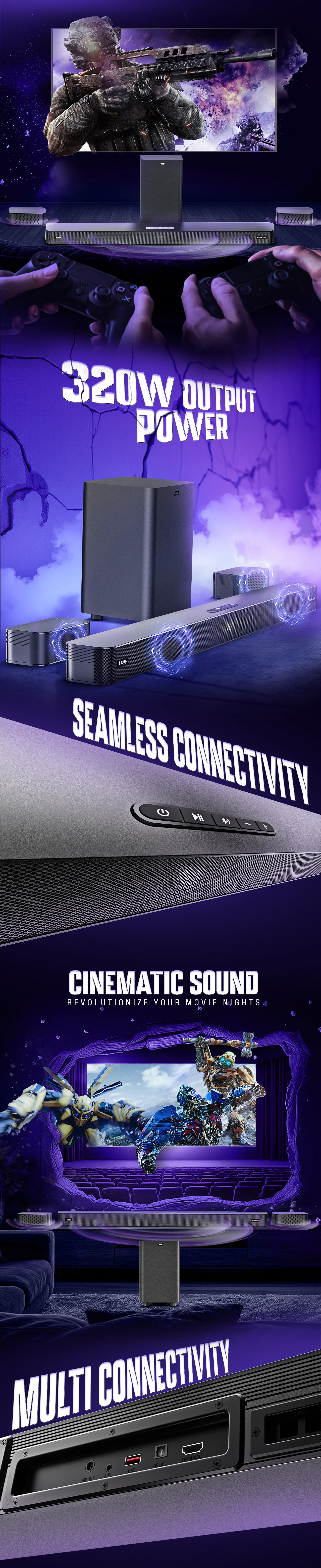 L-280 Avantis Pro | 5.1 Channel Hometheater Speaker