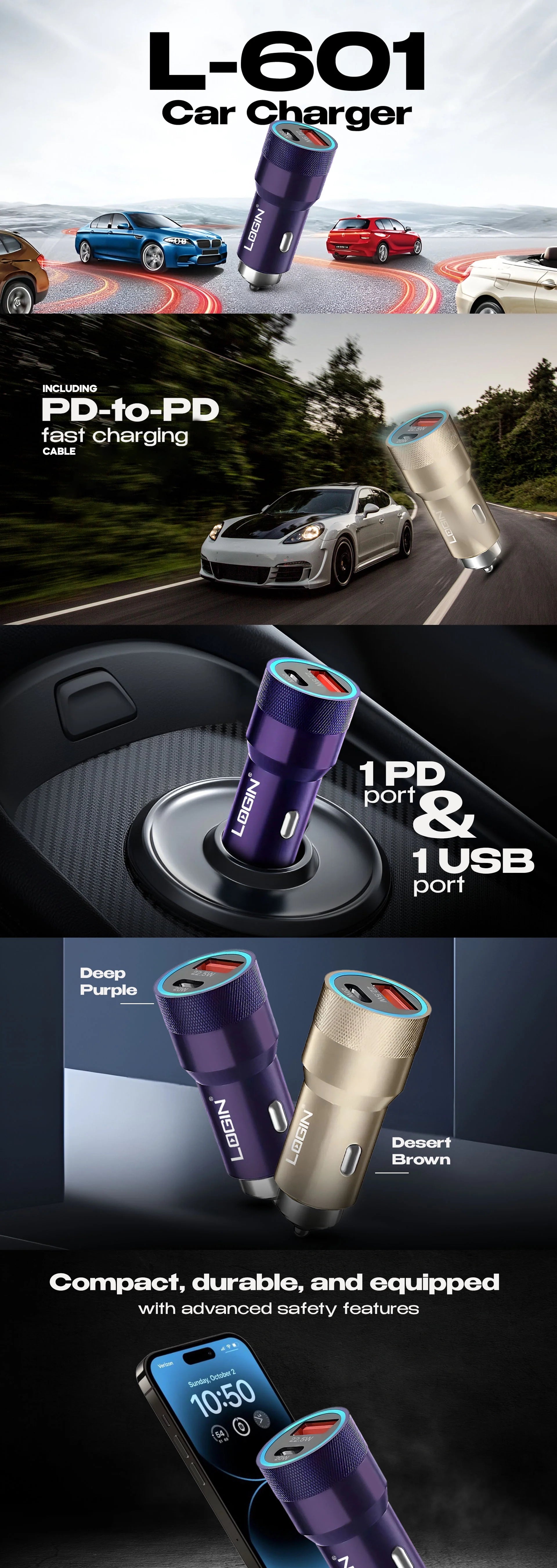 L-601 RapidLink | Car Charger