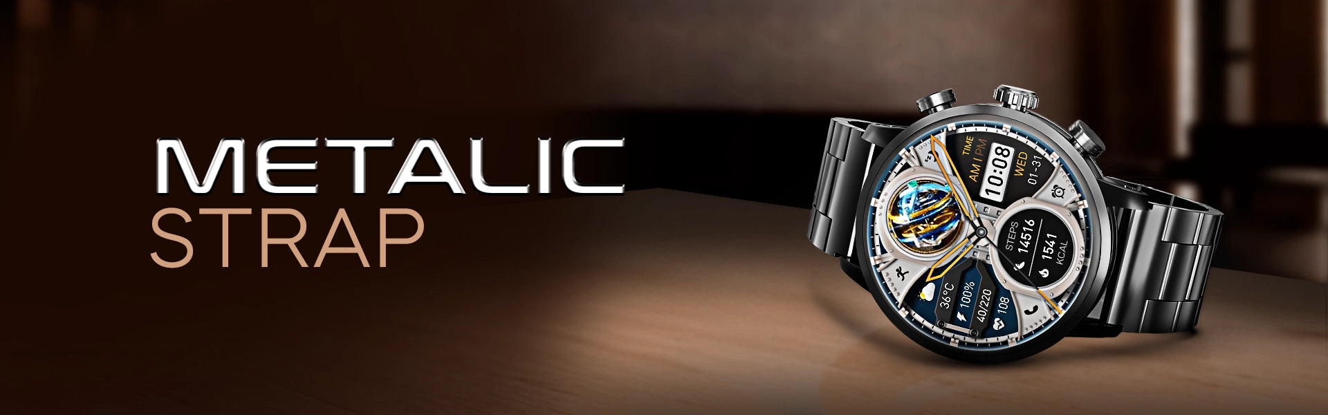 Metallic Strap Watches