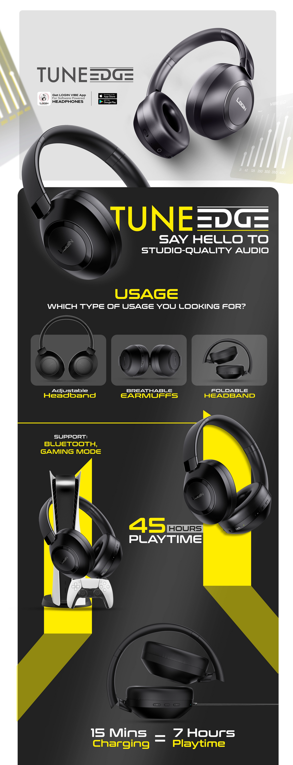 L-295 Tune Edge | Wireless Headphone