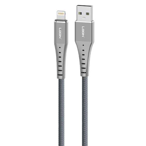 LT-D9 IOS 2.4 A Stylish Metal Look Charging Cable